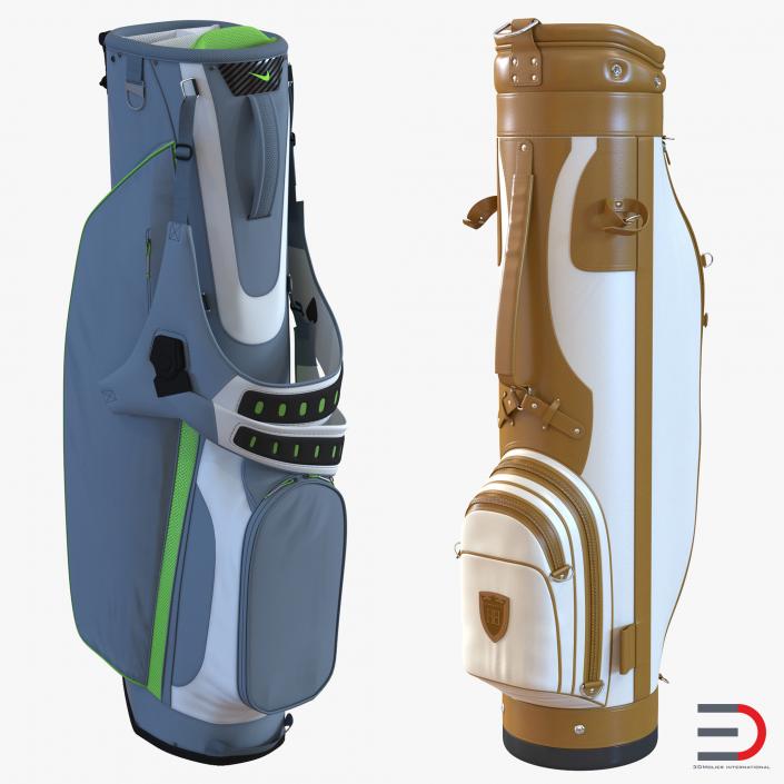 3D model Golf Bags Collection