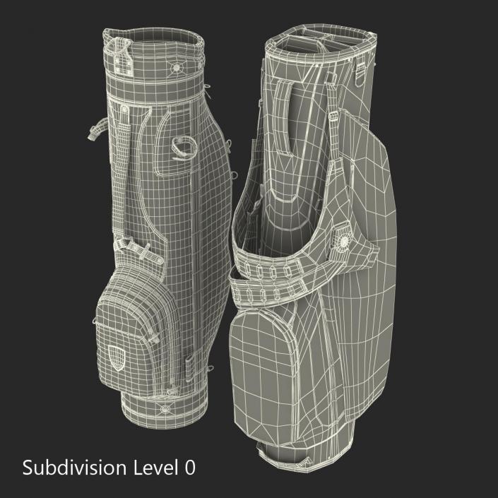 3D model Golf Bags Collection