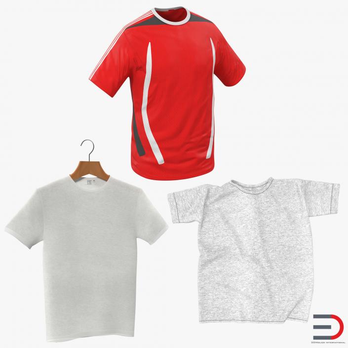 3D TShirts Collection model