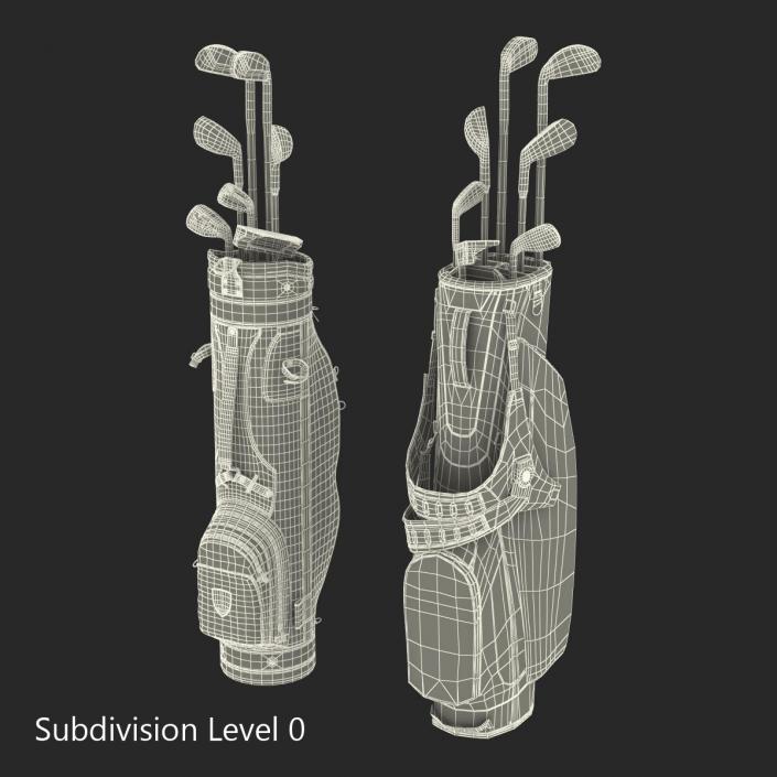 Golf Bags Collection 2 3D