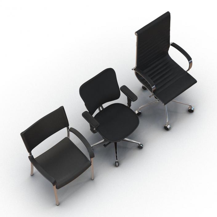 Office Chairs Collection 3D model