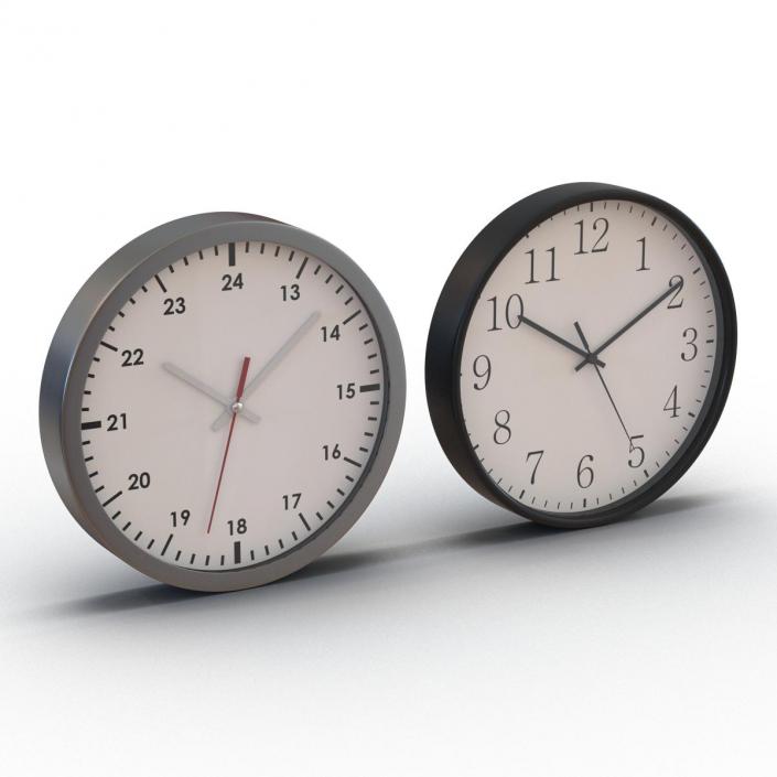 Office Clocks Collection 3D model