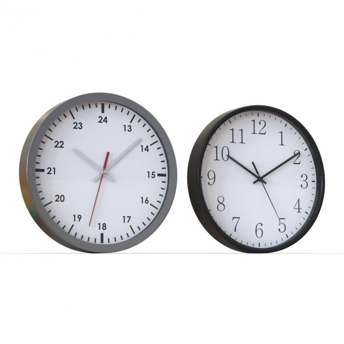 Office Clocks Collection 3D model