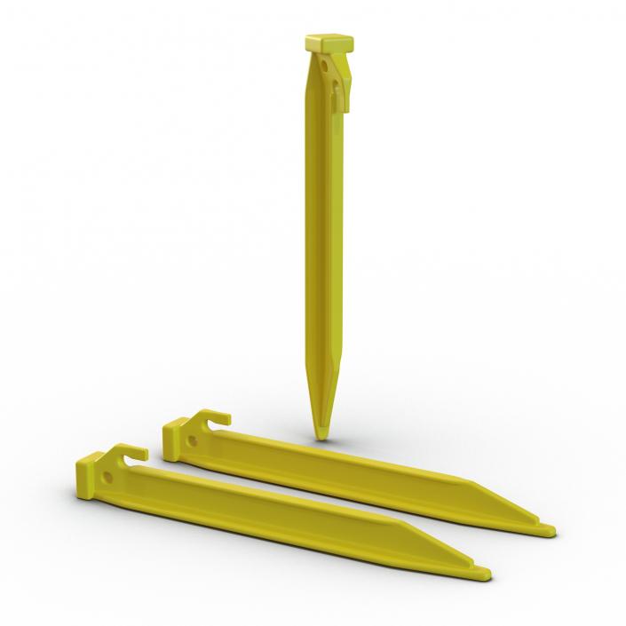 3D Plastic Tent Stake model