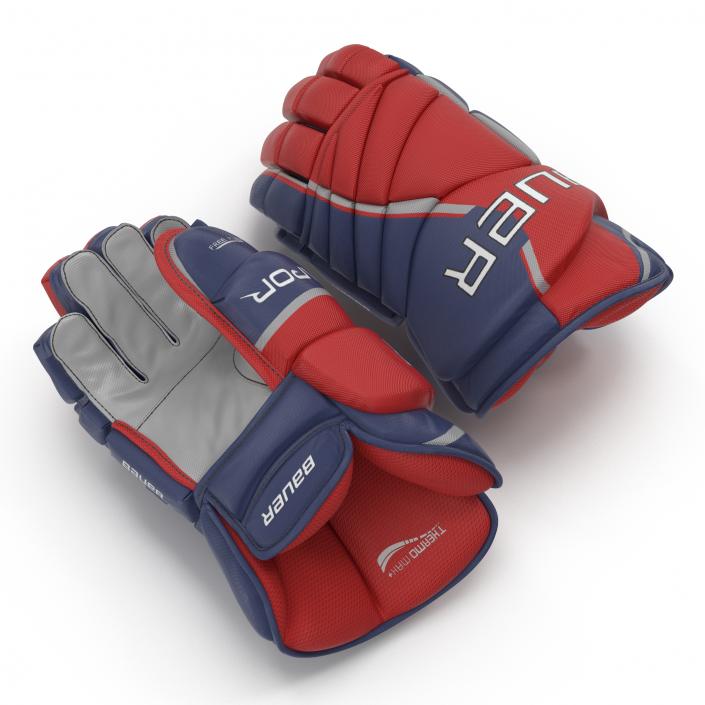 Hockey Gloves Bauer 3D model