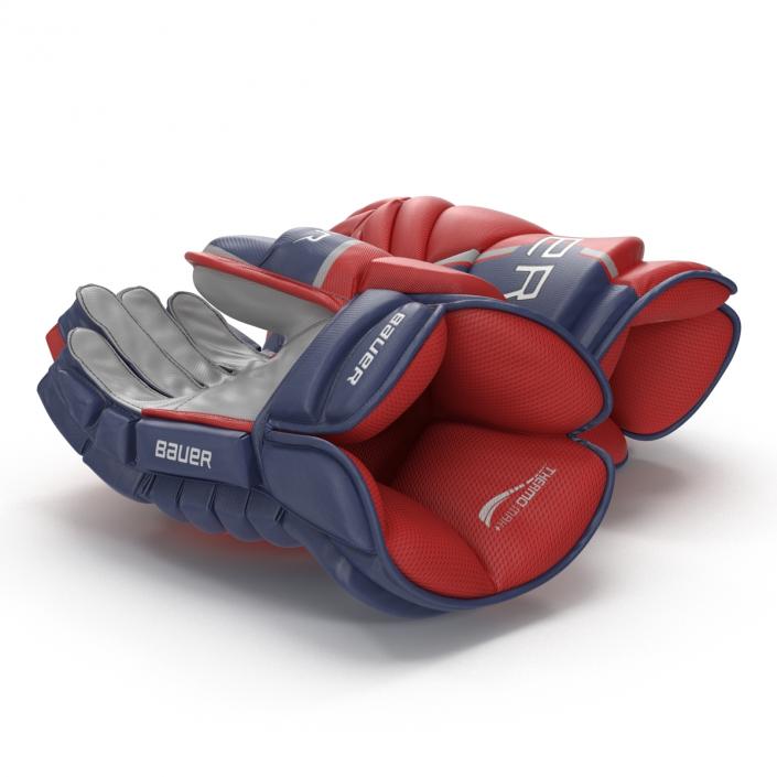 Hockey Gloves Bauer 3D model