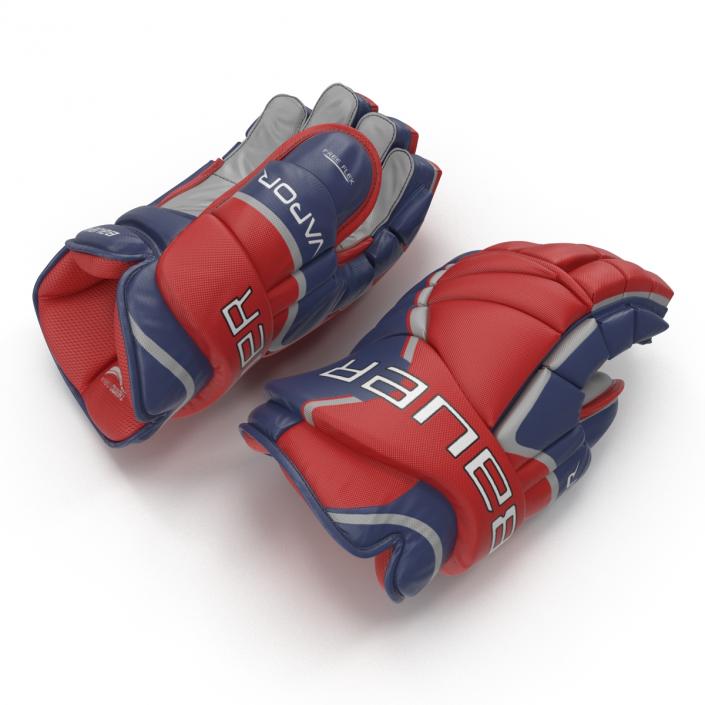 Hockey Gloves Bauer 3D model