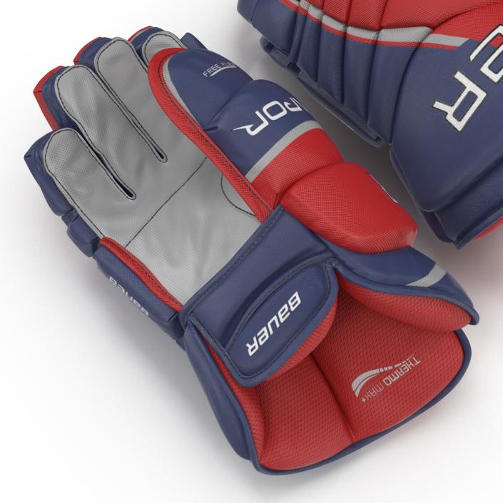 Hockey Gloves Bauer 3D model