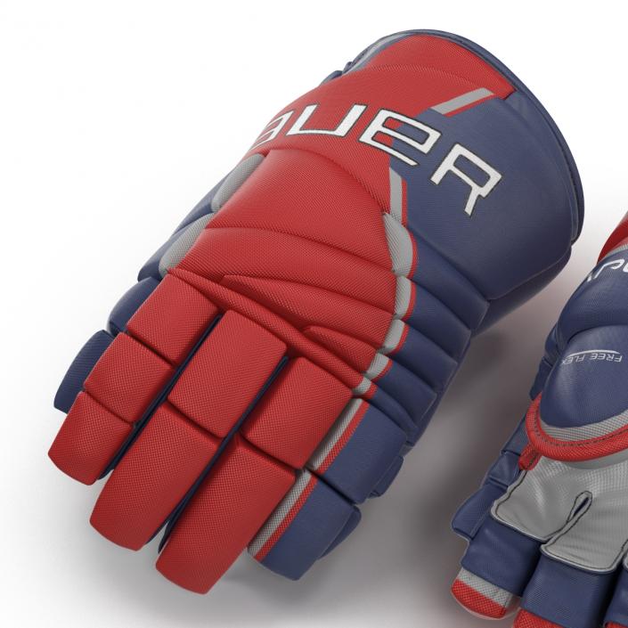 Hockey Gloves Bauer 3D model