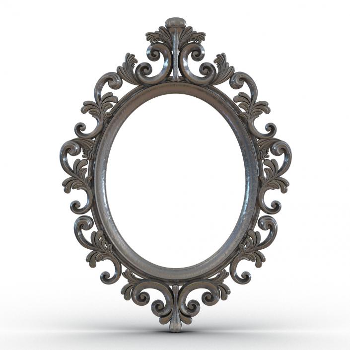 3D Baroque Picture Frame 6 model