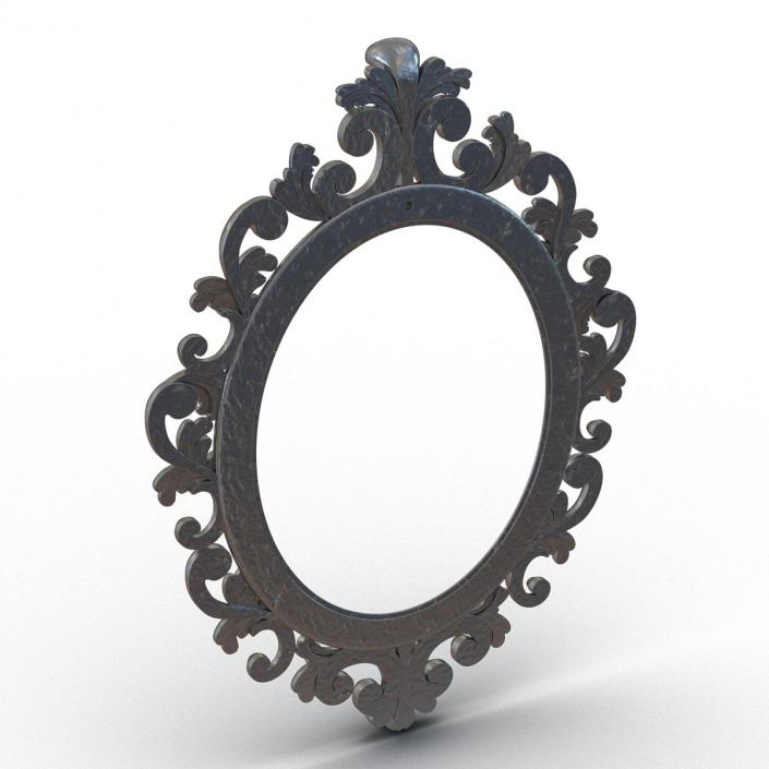 3D Baroque Picture Frame 6 model