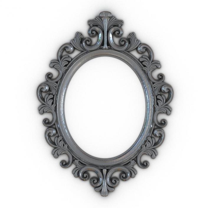 3D Baroque Picture Frame 6 model