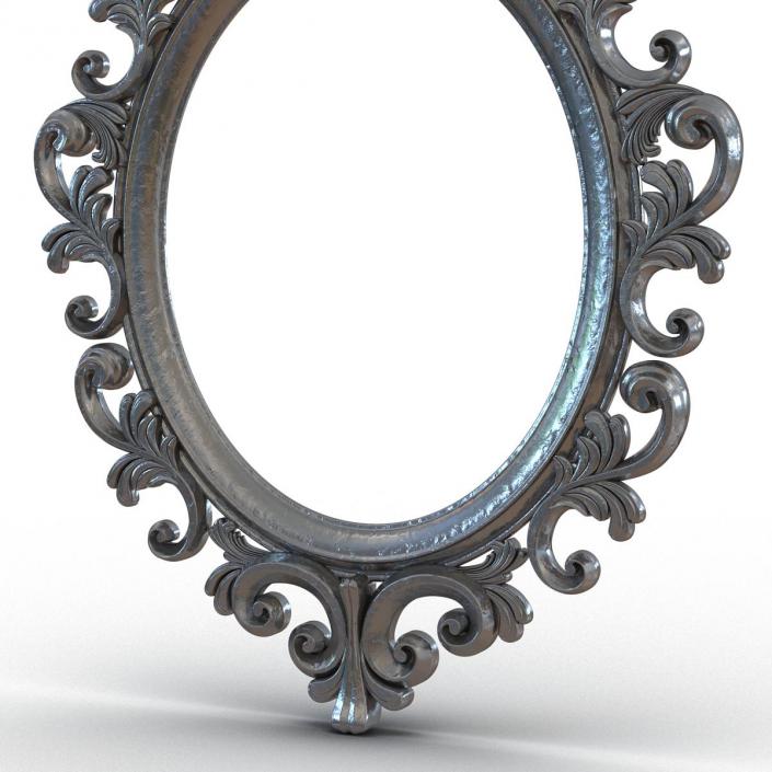 3D Baroque Picture Frame 6 model