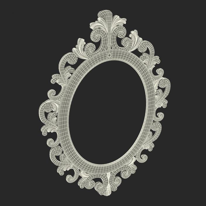 3D Baroque Picture Frame 6 model