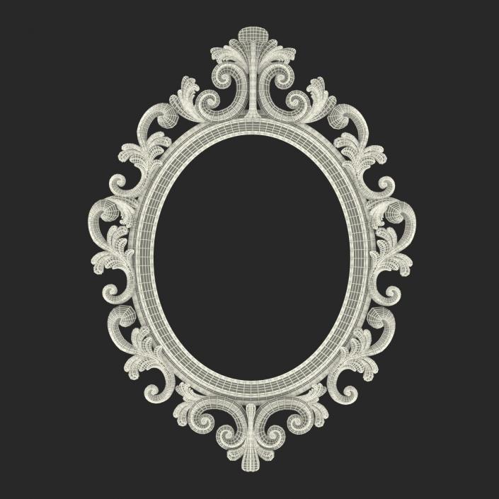 3D Baroque Picture Frame 6 model