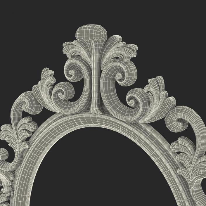 3D Baroque Picture Frame 6 model