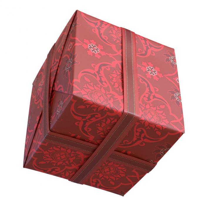 3D Giftbox 2 Red model