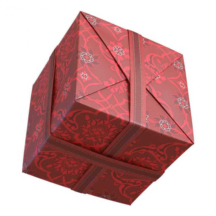 3D Giftbox 2 Red model