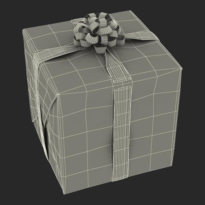 3D Giftbox 2 Red model