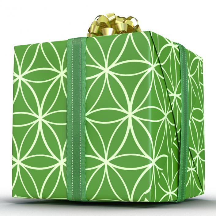 3D model Giftbox 2 Green