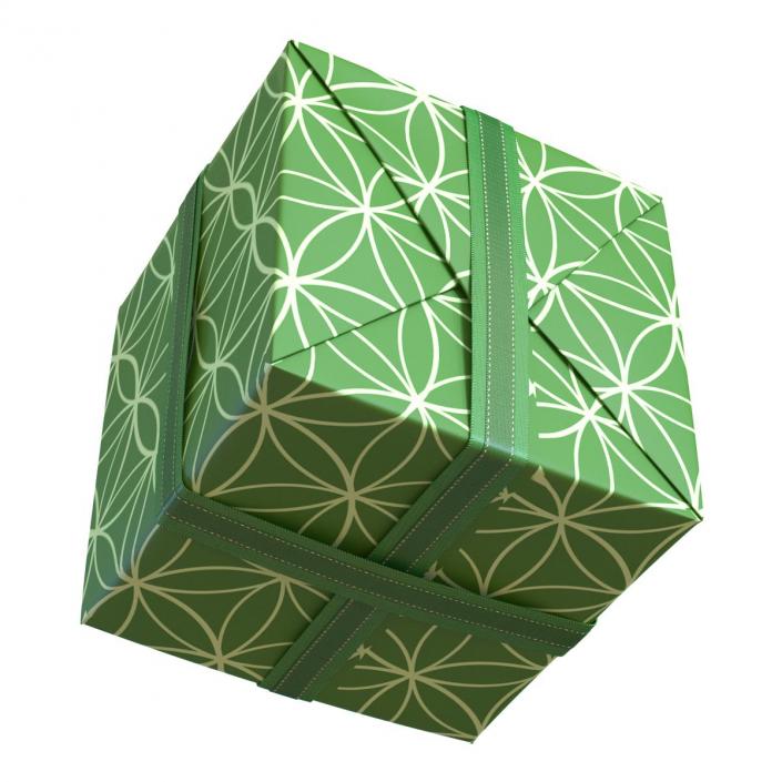 3D model Giftbox 2 Green