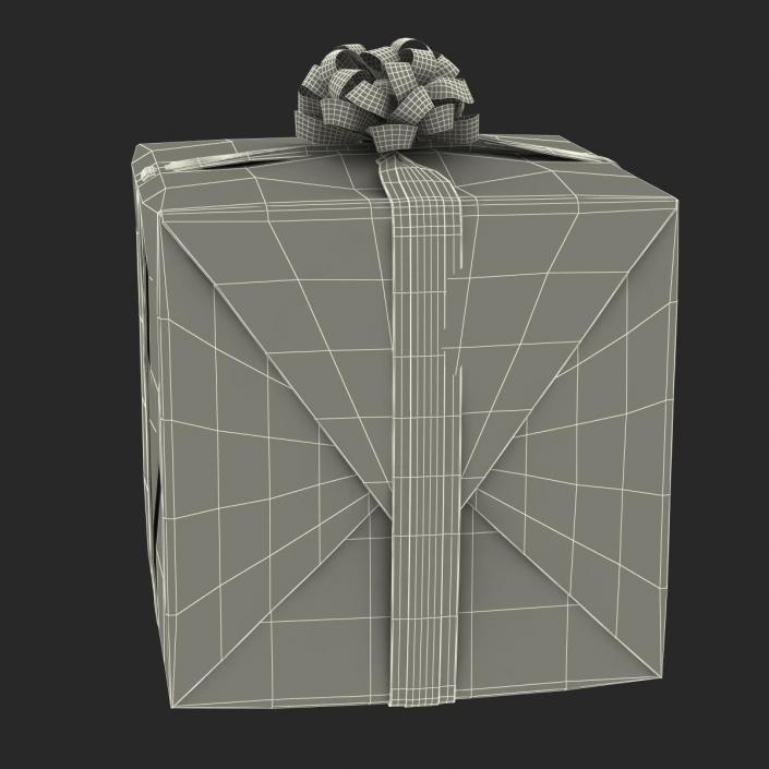 3D model Giftbox 2 Green