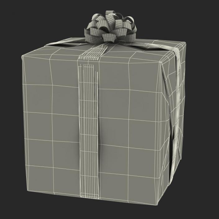 3D model Giftbox 2 Green