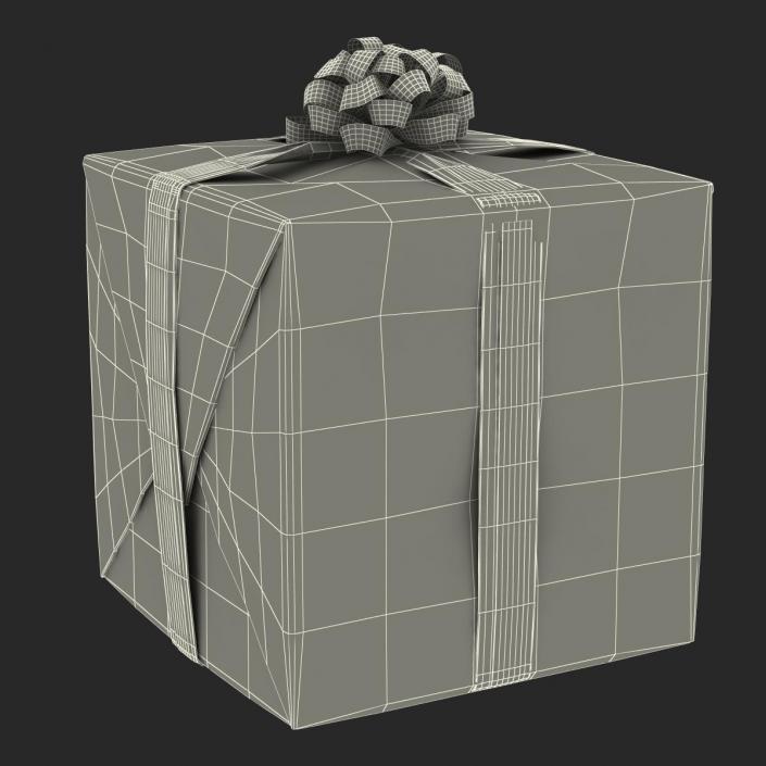 3D model Giftbox 2 Green