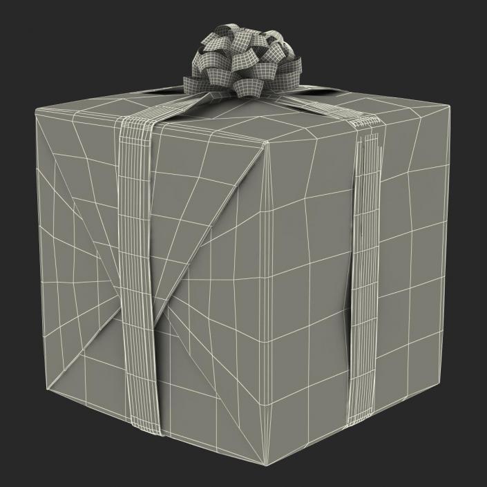 3D model Giftbox 2 Green