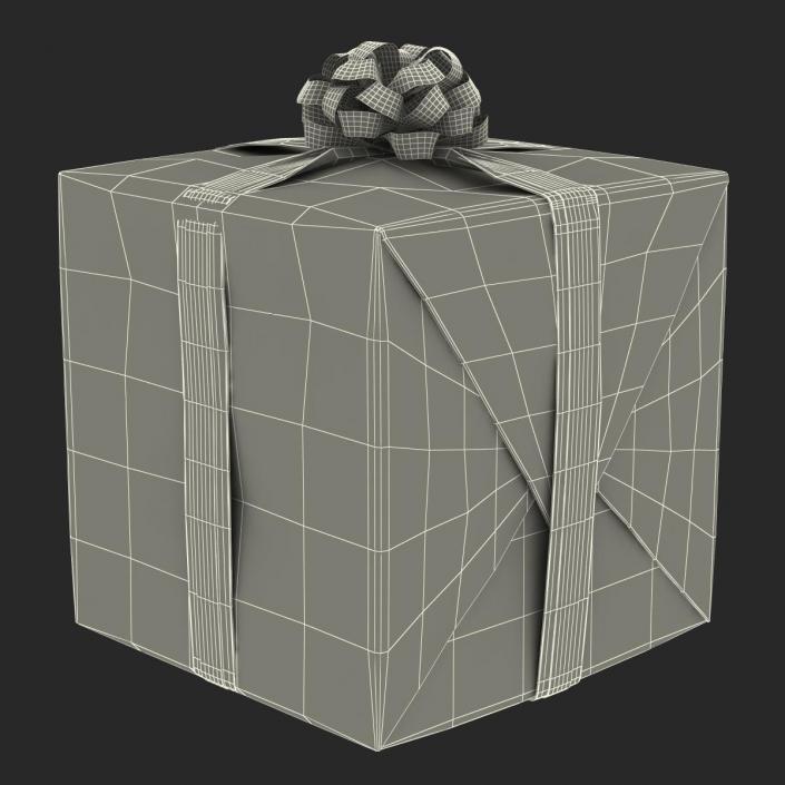 3D model Giftbox 2 Green