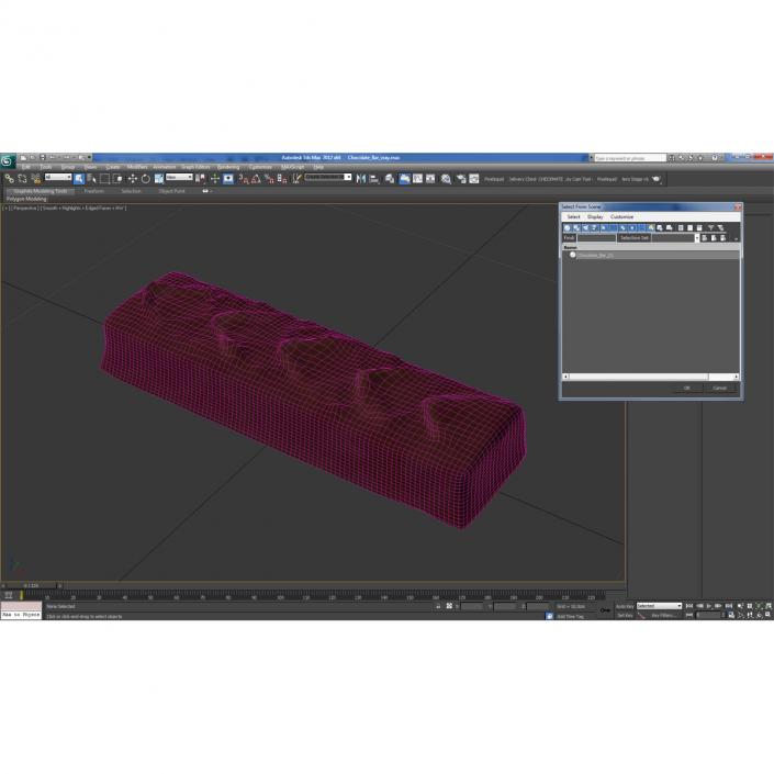 3D Chocolate Bar model