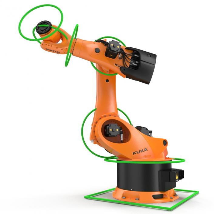 3D Kuka Robot KR 500 FORTEC Rigged