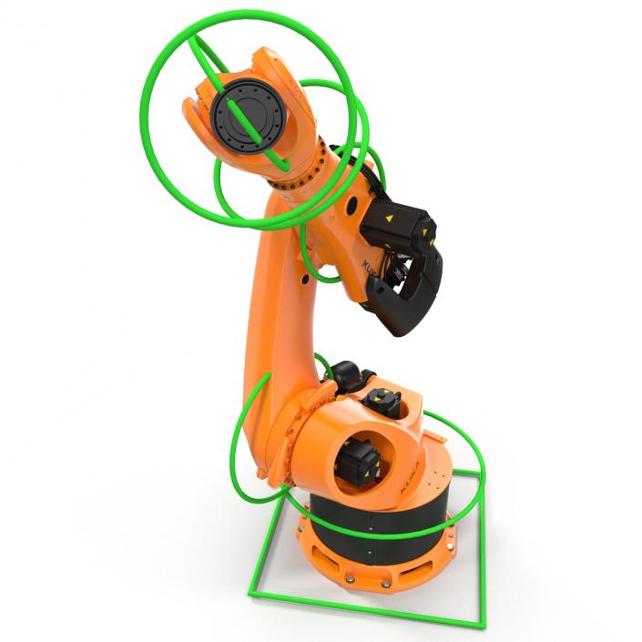 3D Kuka Robot KR 500 FORTEC Rigged