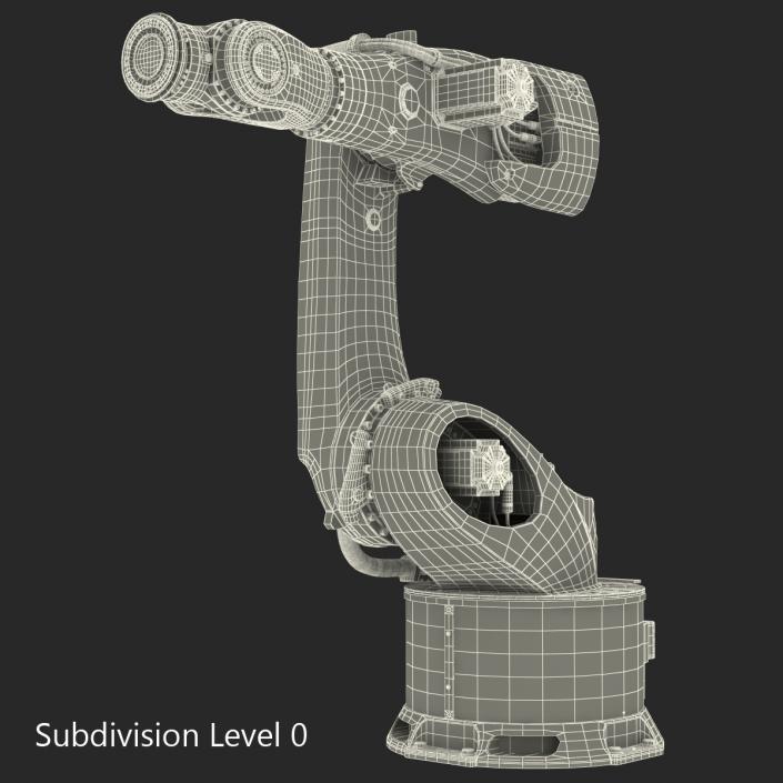 3D Kuka Robot KR 500 FORTEC Rigged