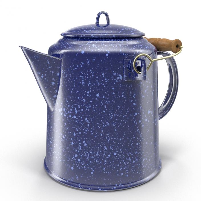 3D Camping Coffee Pot model