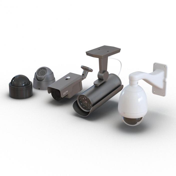 3D CCTV Cameras Collection model