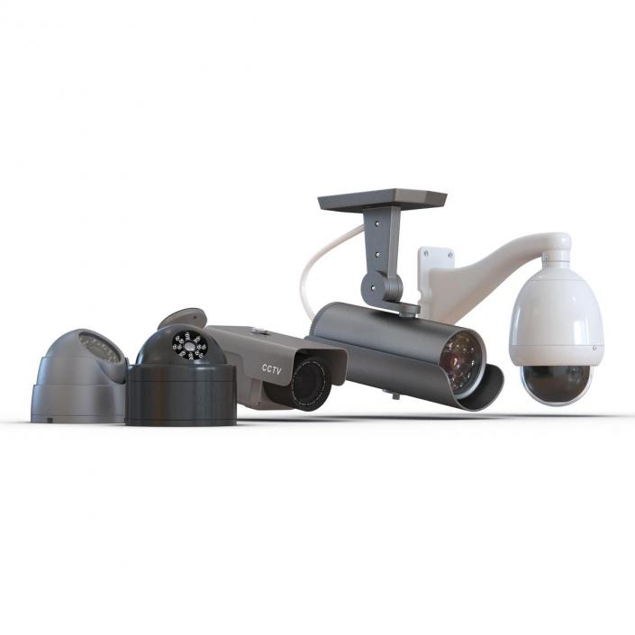 3D CCTV Cameras Collection model