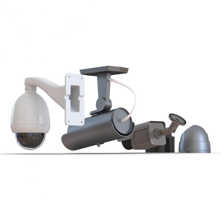 3D CCTV Cameras Collection model