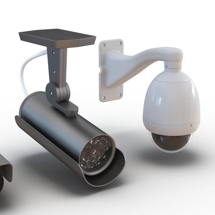 3D CCTV Cameras Collection model