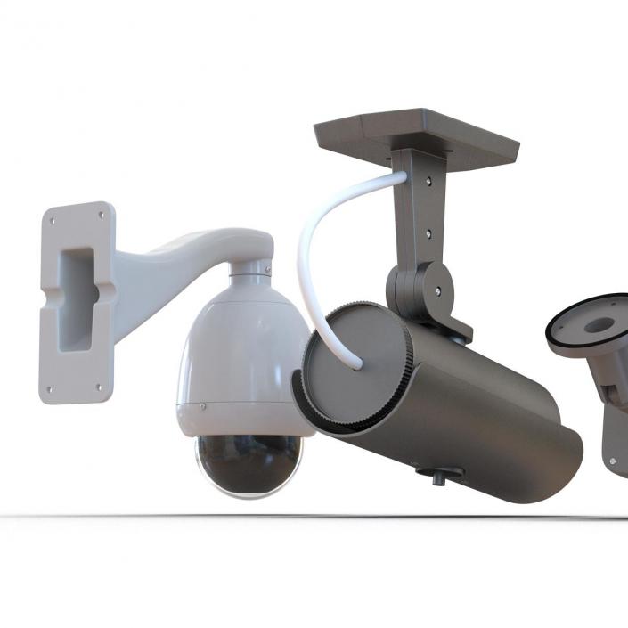 3D CCTV Cameras Collection model