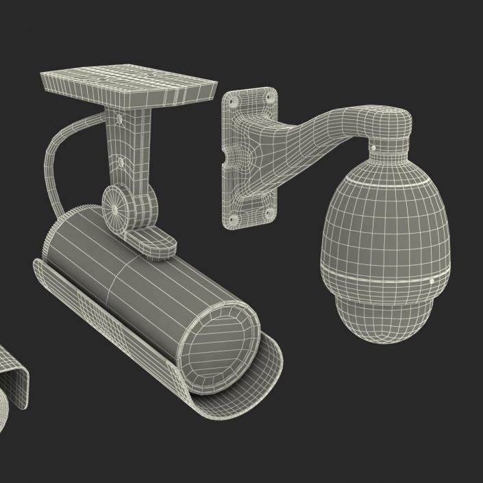 3D CCTV Cameras Collection model