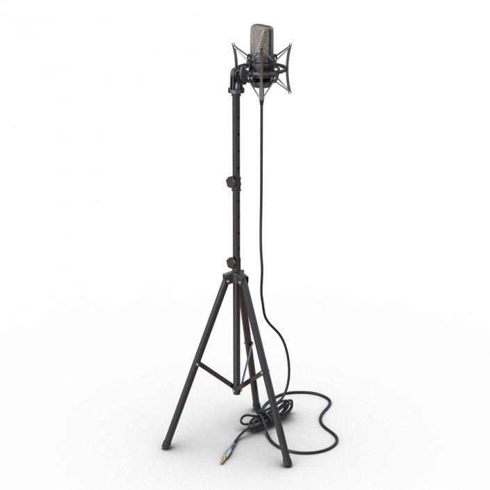 3D Condenser Microphone and Stand Generic model