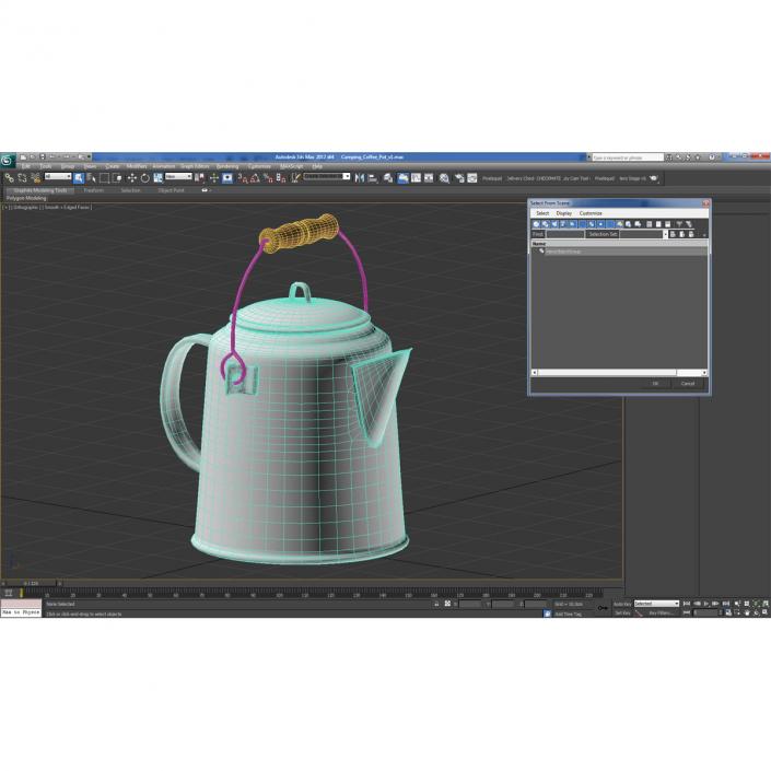 3D model Camping Coffee Pot 2