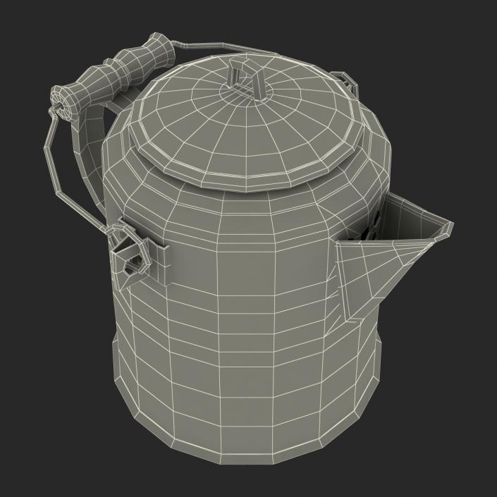 3D model Camping Coffee Pot 2