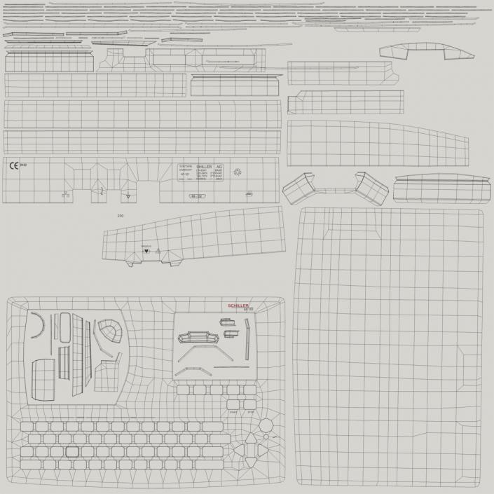 3D Electrocardiograph Machine 2 model