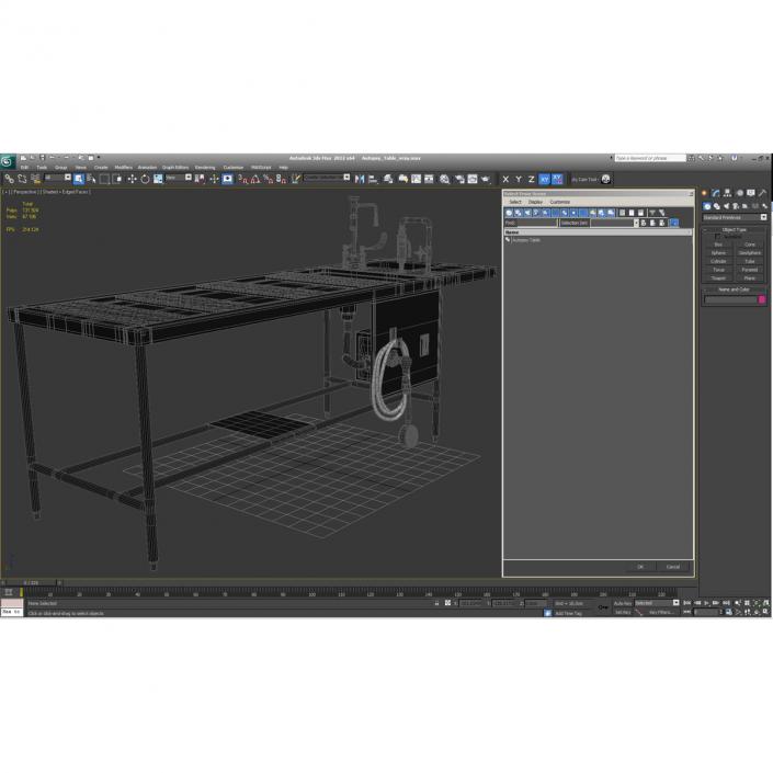 3D Autopsy Table model