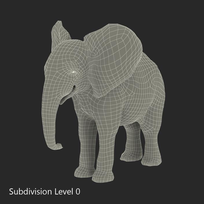 3D Baby Elephant model