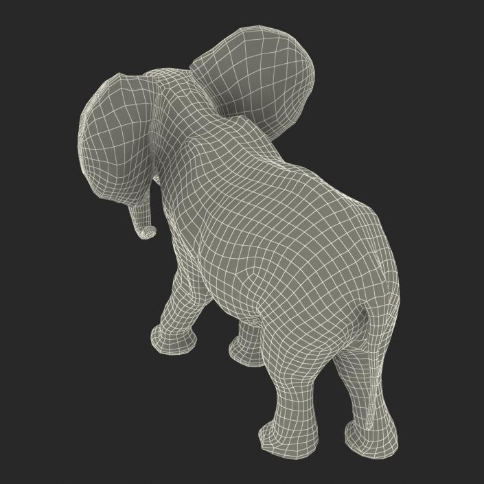 3D model Baby Elephant Pose 2