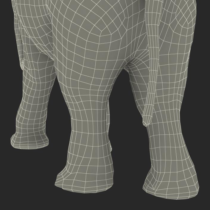 3D model Baby Elephant Pose 2