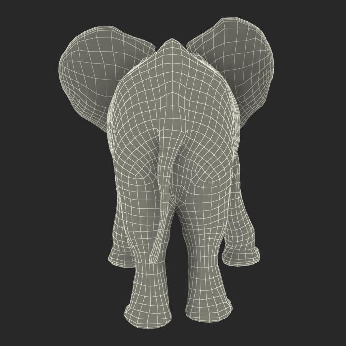 3D model Baby Elephant Pose 3